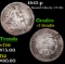 1843-p Seated Liberty Half Dime 1/2 10c Grades vf details