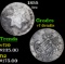 1855 Three Cent Silver 3cs Grades vf details