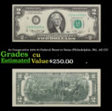 5x Consecutive 1976 $2 Federal Reserve Notes (Philadelphia, PA), All CU! Grades CU