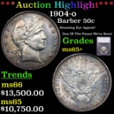 ***Auction Highlight*** 1904-o Barber Half Dollars 50c Graded ms65+ By SEGS (fc)