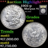 ***Auction Highlight*** 1901-p Morgan Dollar $1 Graded Select Unc BY USCG (fc)