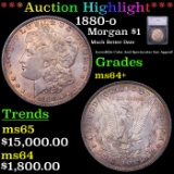 ***Auction Highlight*** 1880-o Morgan Dollar $1 Graded ms64+ By SEGS (fc)