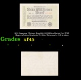 1923 Germany (Weimar Republic) 10 Million Marks Post-WWI Hyperinflation Banknote P# 106a, Watermark: