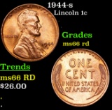 1944-s Lincoln Cent 1c Grades GEM+ Unc RD