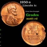 1950-s Lincoln Cent 1c Grades GEM Unc RD