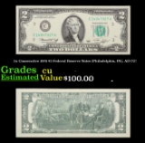2x Consecutive 1976 $2 Federal Reserve Notes (Philadelphia, PA), All CU! Grades CU