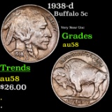 1938-d Buffalo Nickel 5c Grades Choice AU/BU Slider