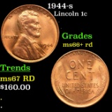 1944-s Lincoln Cent 1c Grades GEM++ RD