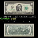 1976 $1 Green Seal Federal Reserve Note Grades Choice AU