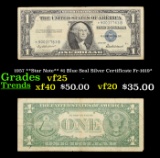 1957 **Star Note** $1 Blue Seal Silver Certificate Fr-1619* Grades vf+