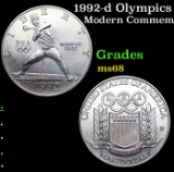 1992-d Olympics Modern Commem Dollar $1 Grades GEM+++ Unc