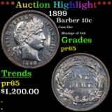 Proof ***Auction Highlight*** 1898 Barber Dime 10c Graded pr65 By SEGS (fc)