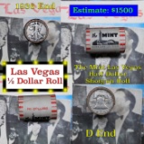 ***Auction Highlight*** Old Casino 50c Roll $10 Halves Las Vegas Casino The Mint 1936 Walker & D fra