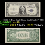 1935E $1 Blue Seal Silver Certificate Fr-1614 Grades Choice AU/BU Slider