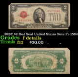 1928C $2 Red Seal United States Note Fr-1504 Grades f details