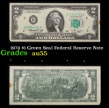 1976 $1 Green Seal Federal Reserve Note Grades Choice AU