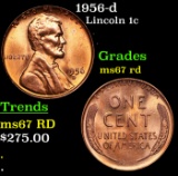 1956-d Lincoln Cent 1c Grades GEM++ Unc RD