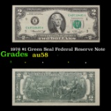 1976 $1 Green Seal Federal Reserve Note Grades Choice AU/BU Slider