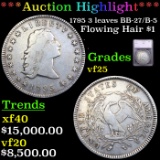 ***Auction Highlight*** 1795 3 leaves Flowing Hair Dollar $1 BB-27/B-5 Graded vf25 By SEGS (fc)