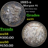 1885-s Morgan Dollar $1 Grades Choice AU