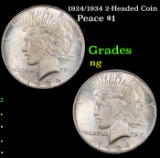1924/1934 2-Headed Coin Peace Dollar $1