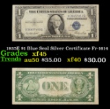 1935E $1 Blue Seal Silver Certificate Fr-1614 Grades xf+