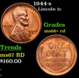 1944-s Lincoln Cent 1c Grades GEM++ RD