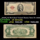 1928G $2 Red Seal United States Note Fr-1508 Grades xf details