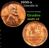 1950-s Lincoln Cent 1c Grades GEM Unc RD