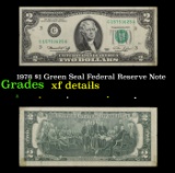 1976 $1 Green Seal Federal Reserve Note Grades xf details