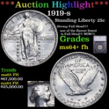 ***Auction Highlight*** 1919-s Standing Liberty Quarter 25c Graded ms64+ fh By SEGS (fc)