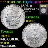 ***Auction Highlight*** 1896-o Morgan Dollar $1 Graded Select+ Unc BY USCG (fc)
