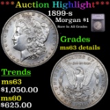 ***Auction Highlight*** 1899-s Morgan Dollar $1 Graded ms63 details By SEGS (fc)