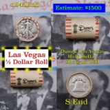 ***Auction Highlight*** Old Casino 50c Roll $10 Halves Las Vegas Casino Dunes 1941 Walker & S frankl