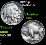 1927-p Buffalo Nickel 5c Grades Select AU