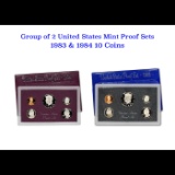 Group of 2 United States Mint Proof Sets 1983-1984 10 coins