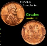 1950-s Lincoln Cent 1c Grades Choice Unc RD
