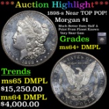 ***Auction Highlight*** 1898-s Morgan Dollar Near TOP POP! $1 Graded ms64+ DMPL BY SEGS (fc)