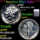 Proof ***Auction Highlight*** 1941 Mercury Dime 10c Graded pr67+ By SEGS (fc)
