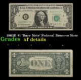 1963B $1 'Barr Note' Federal Reserve Note Grades xf details