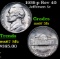 1939-p Jefferson Nickel Rev 40 5c Grades GEM++ 5fs
