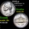 1943-p Jefferson Nickel 5c Grades GEM+ 5fs