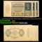 set of 3 consecutive 1922 Germny 10,000 Mark Vampire Note P# 72 Grades CU