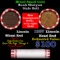 Mixed small cents 1c orig shotgun roll, 1927-p Lincoln Cent, Wheat Cent other end, Brinks Wrapper.