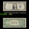 1935F $1 Blue Seal Silver Certificate Grades vf+
