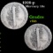 1929-p Mercury Dime 10c Grades vf+