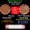 Mixed small cents 1c orig shotgun roll, 1937-p Lincoln Cent, Lincoln Cent other end, Brinks Wrapper.