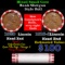 Mixed small cents 1c orig shotgun roll, 1916-d Lincoln Cent, 1920-p Lincoln Cent other end, Brinks W