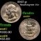 1947-p Washington Quarter 25c Grades GEM++ Unc