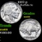 1937-p Buffalo Nickel 5c Grades GEM+ Unc
